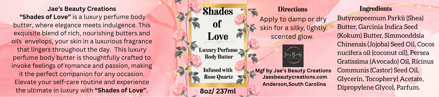 Shades of Love luxury perfume body oil