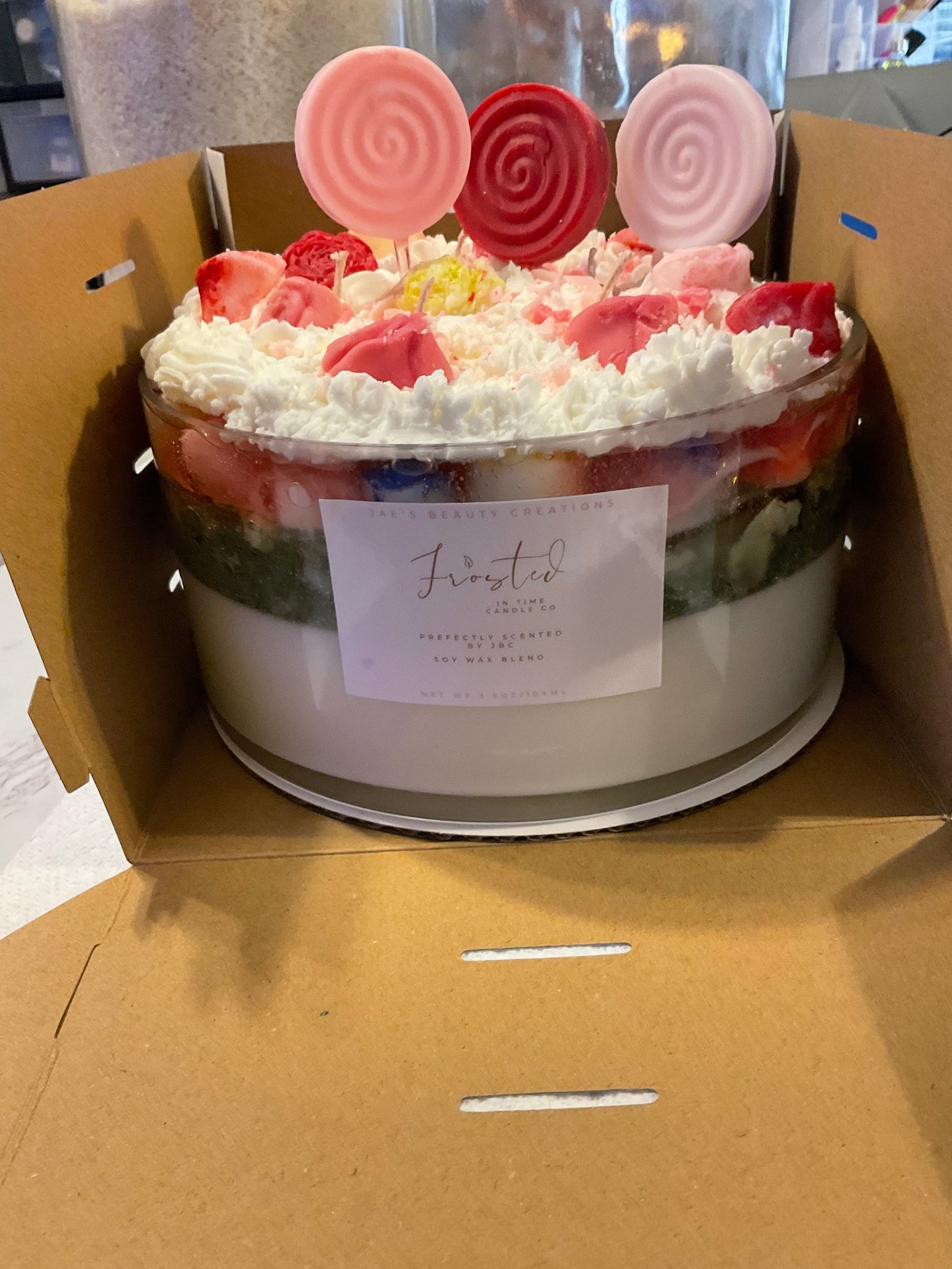 Candle Cake Frosted in Time Candle Co.