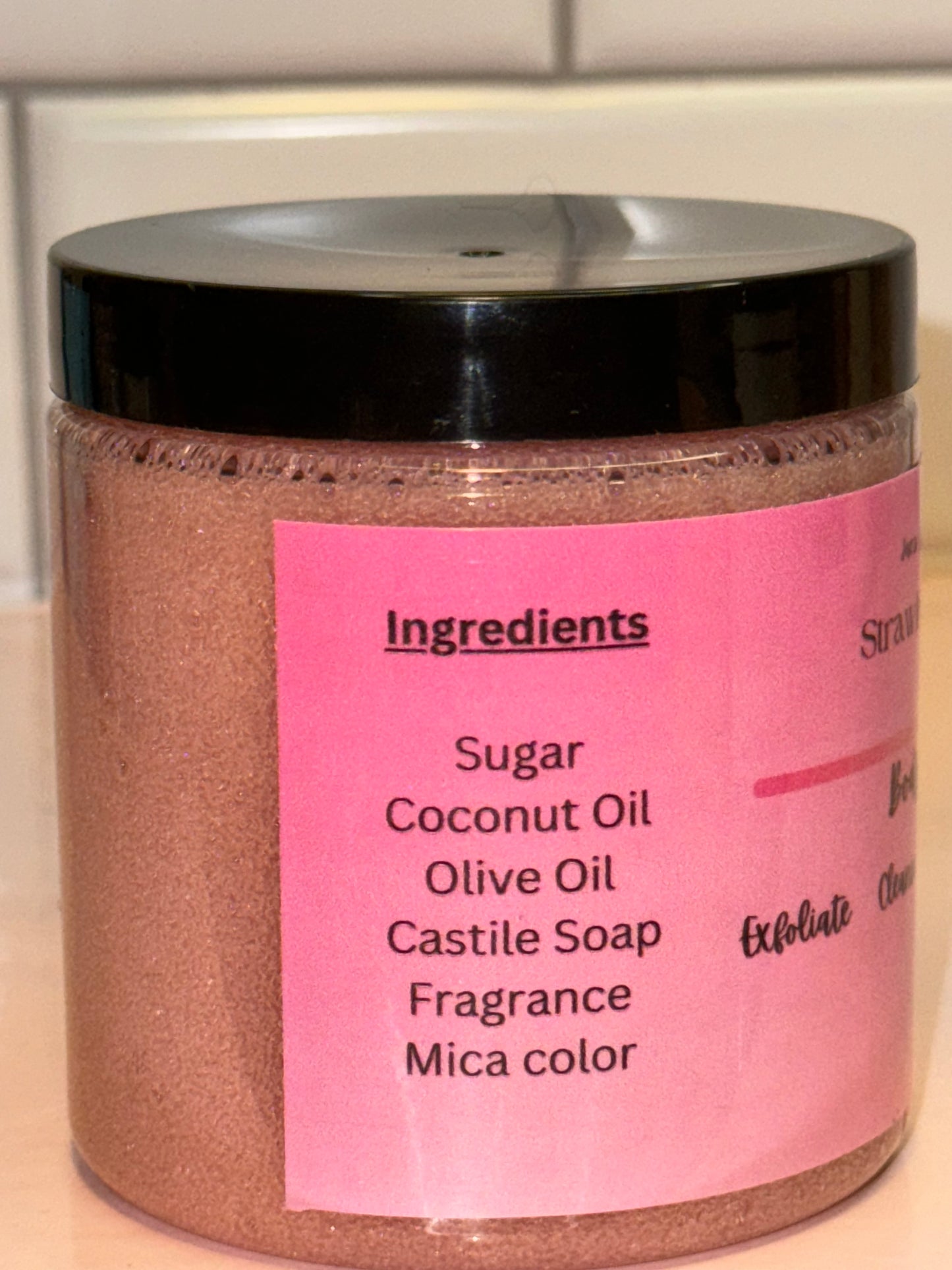 Strawberry Pound Cake sugar scrub