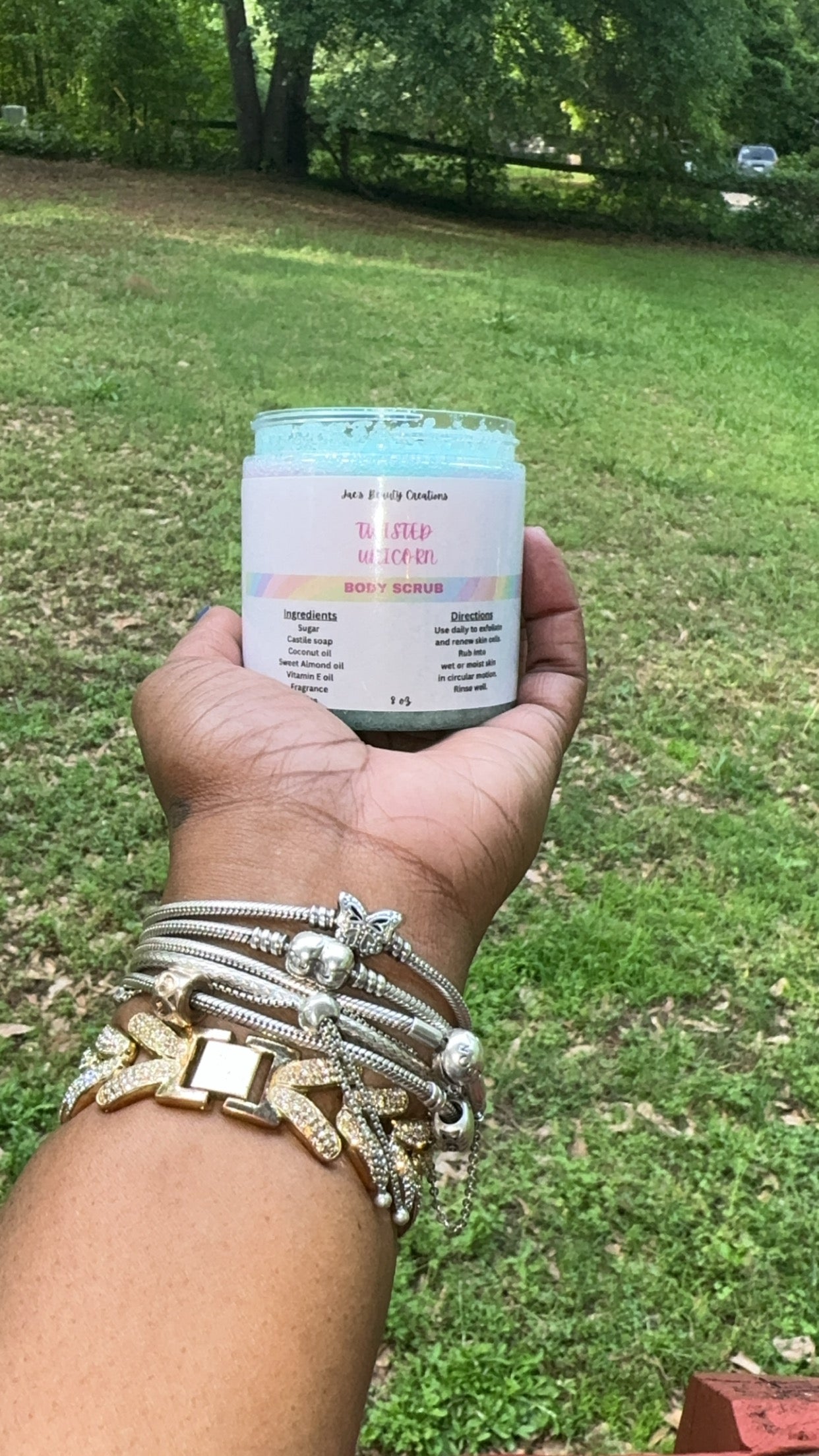 Twisted Unicorn body scrub