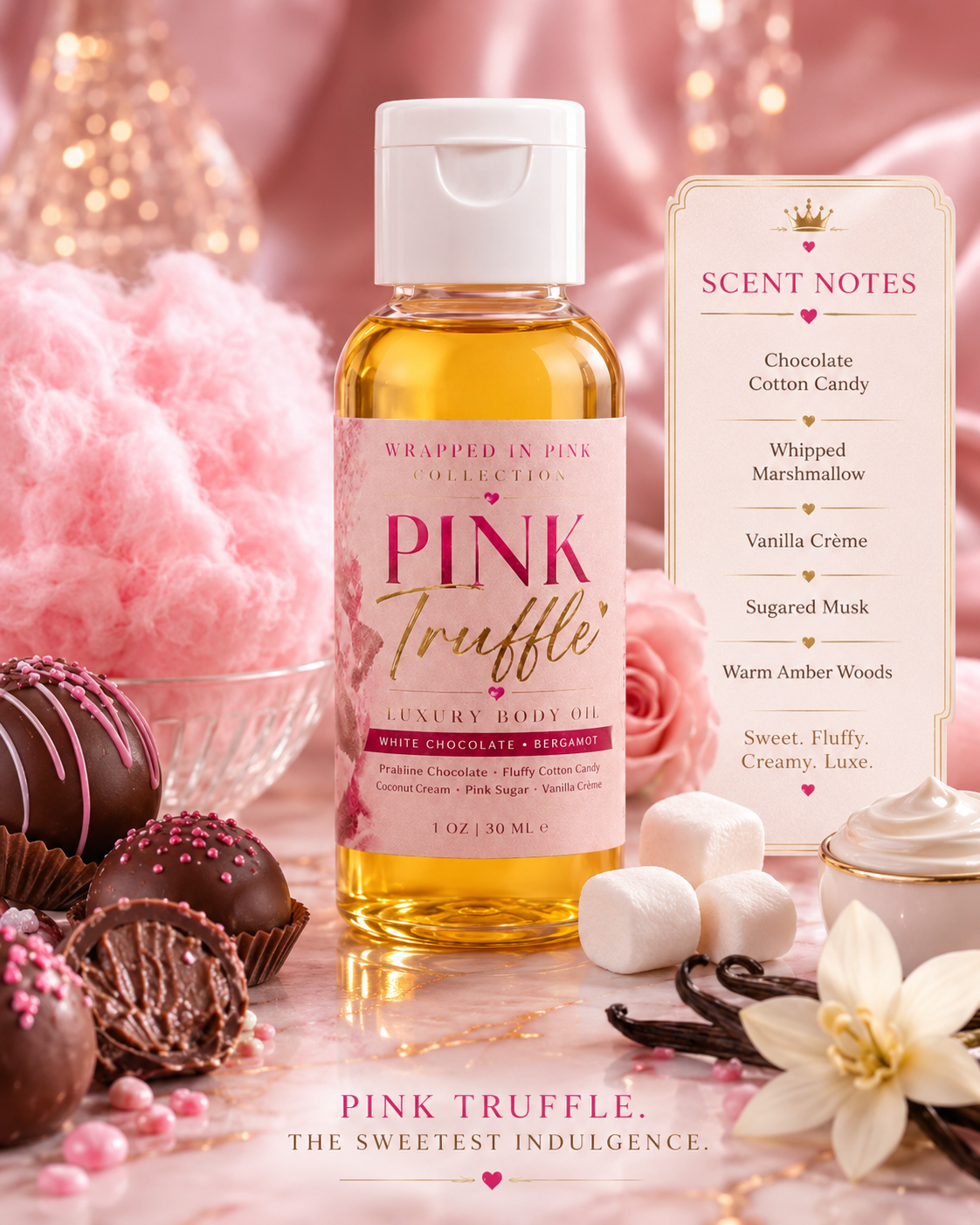 Pink Truffle luxury body oil