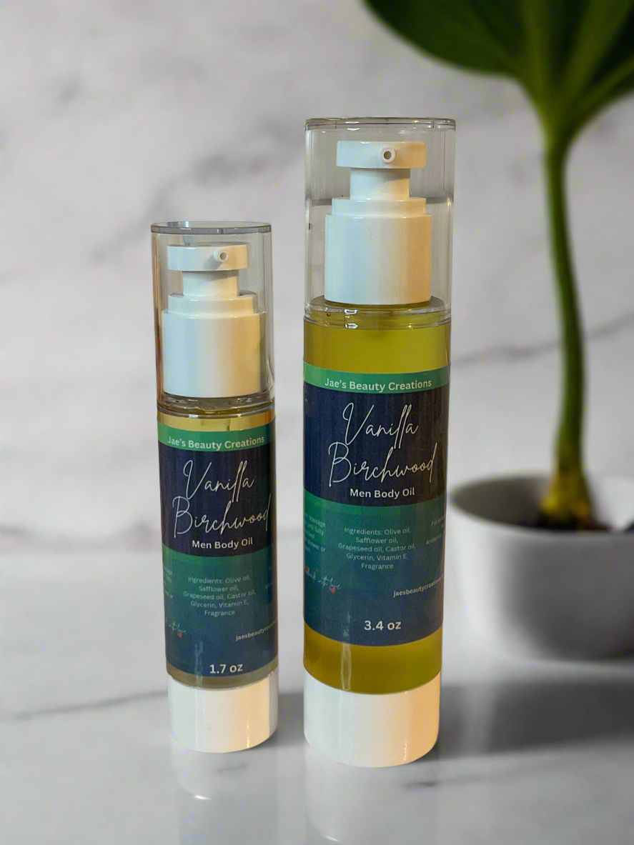 Vanilla Birchwood men body oil