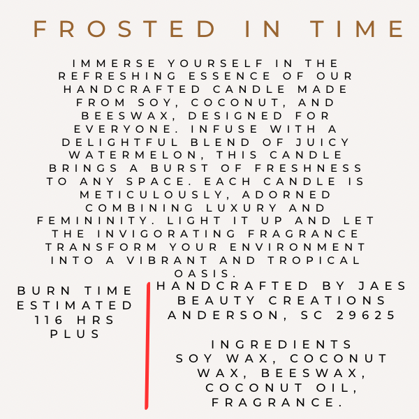 Frosted In Time Candles