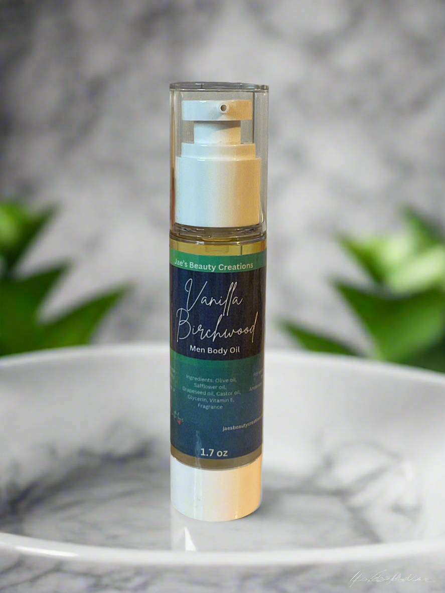 Vanilla Birchwood men body oil