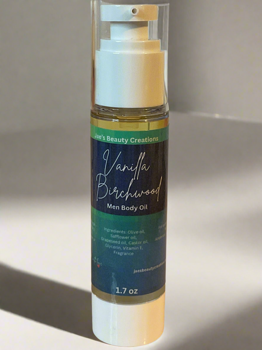 Vanilla Birchwood men body oil