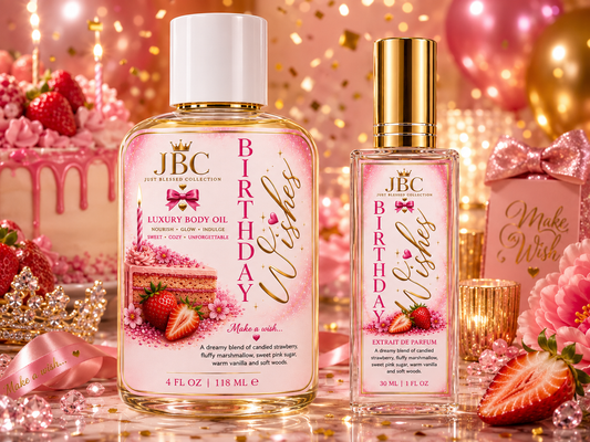 Birthday Wishes luxury body oil and EDP Bundle
