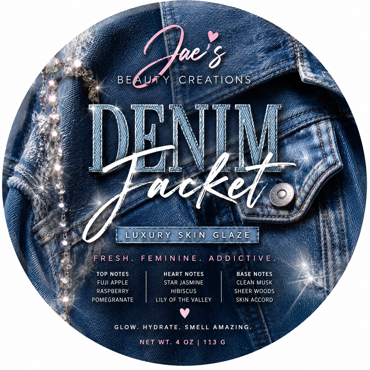 Denim Jacket body glaze ( inspo of Hippie Chic by True Religion)