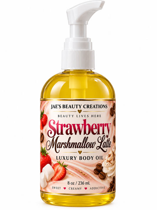 Strawberry Marshmallow Latte™ Luxury Body Oil – 4 oz