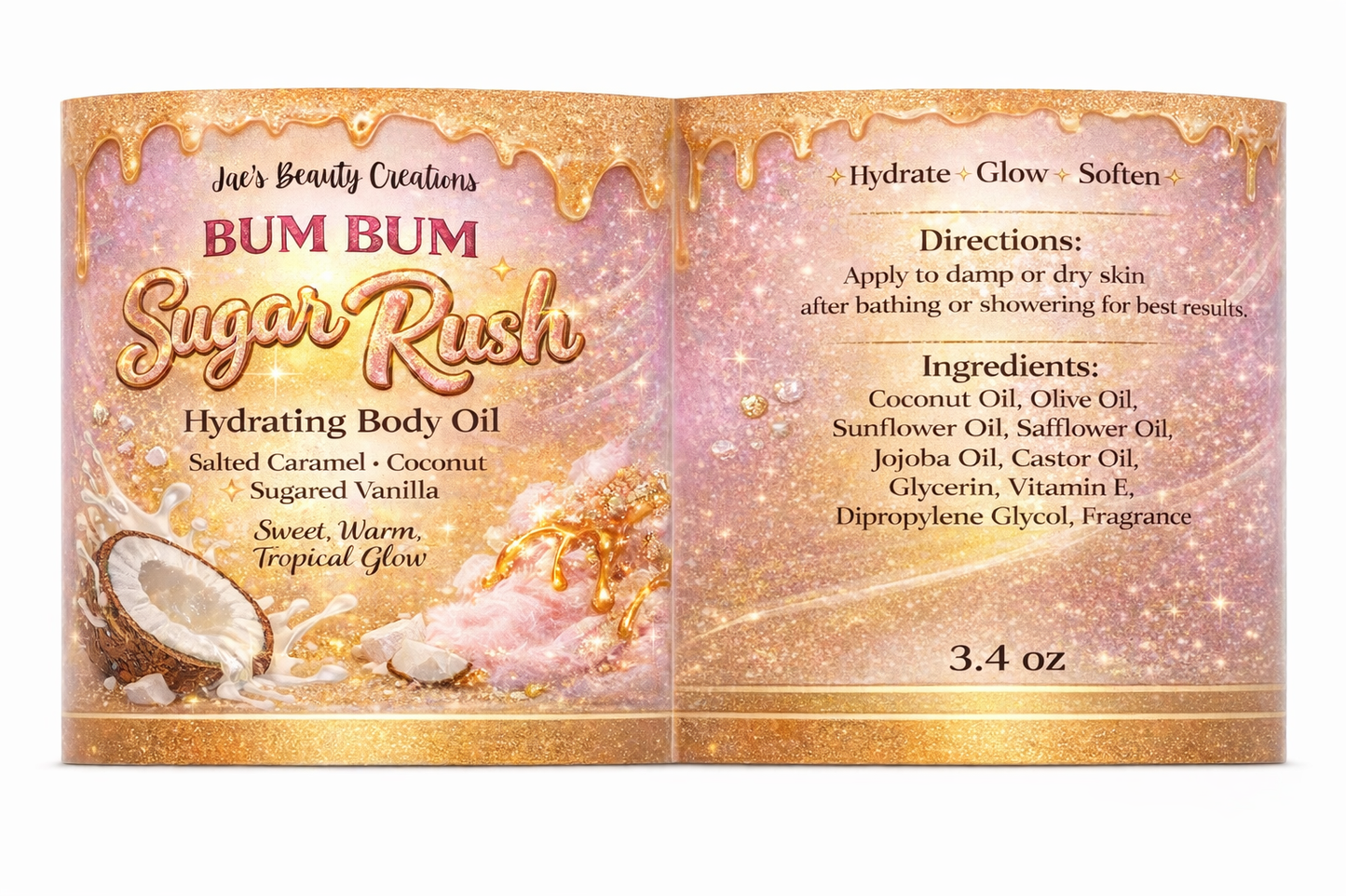 Bum Bum Sugar Rush body oil