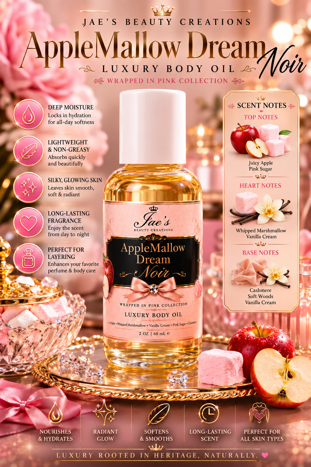 AppleMallow Dream Noir body oil