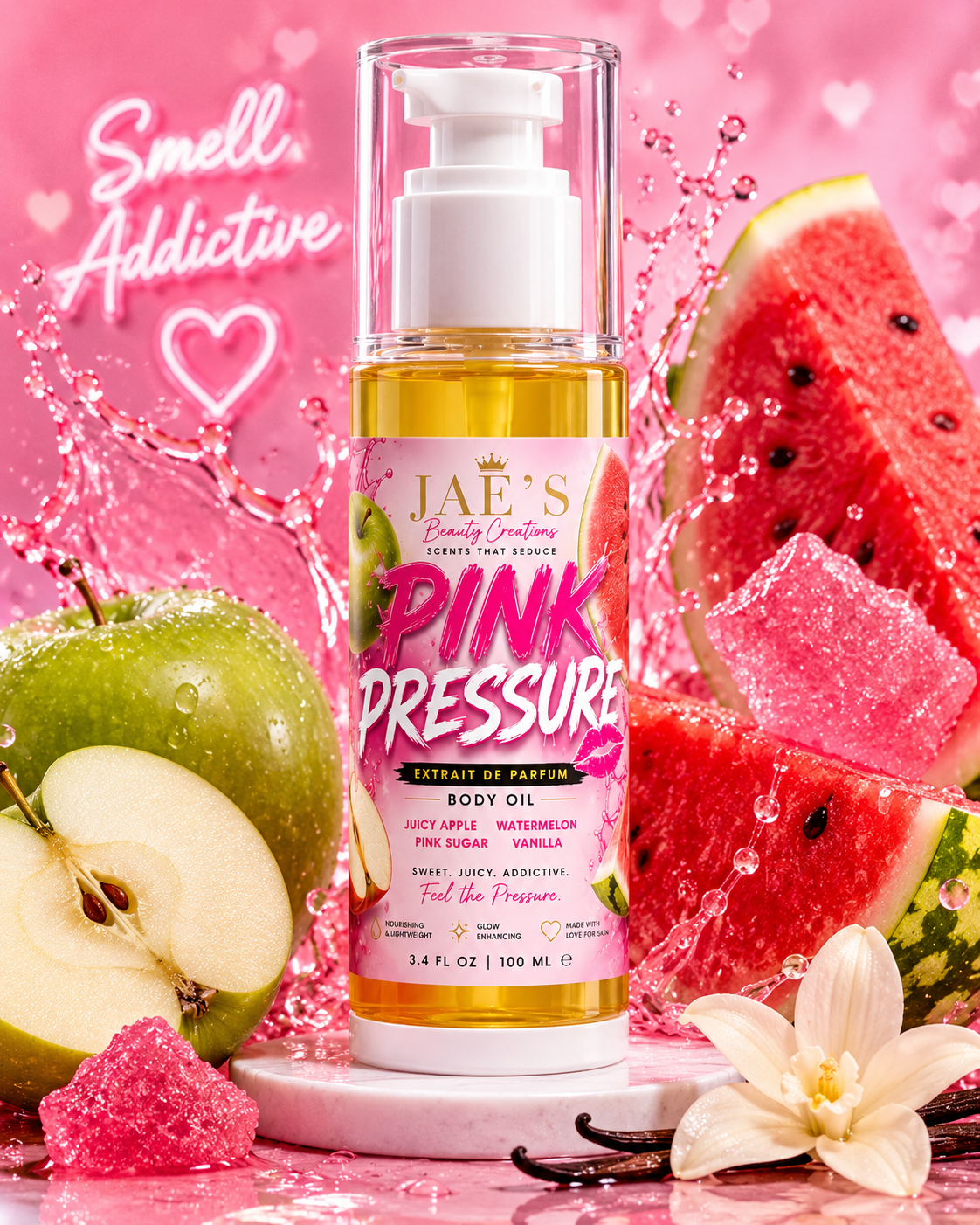 Pink Pressure body oil