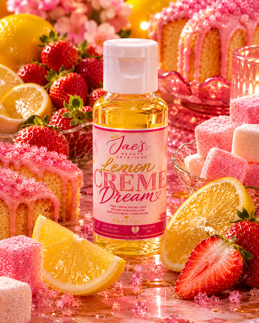 🍋 Lemon Creme Dream Body Oil | Sweet Lemon Dessert-Moisturizing Body Oil