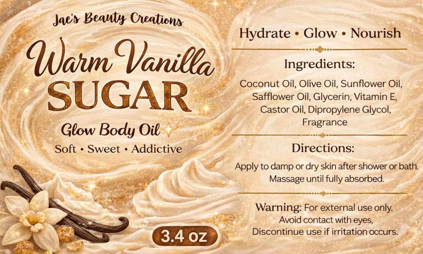 Warm Vanilla Sugar body oil