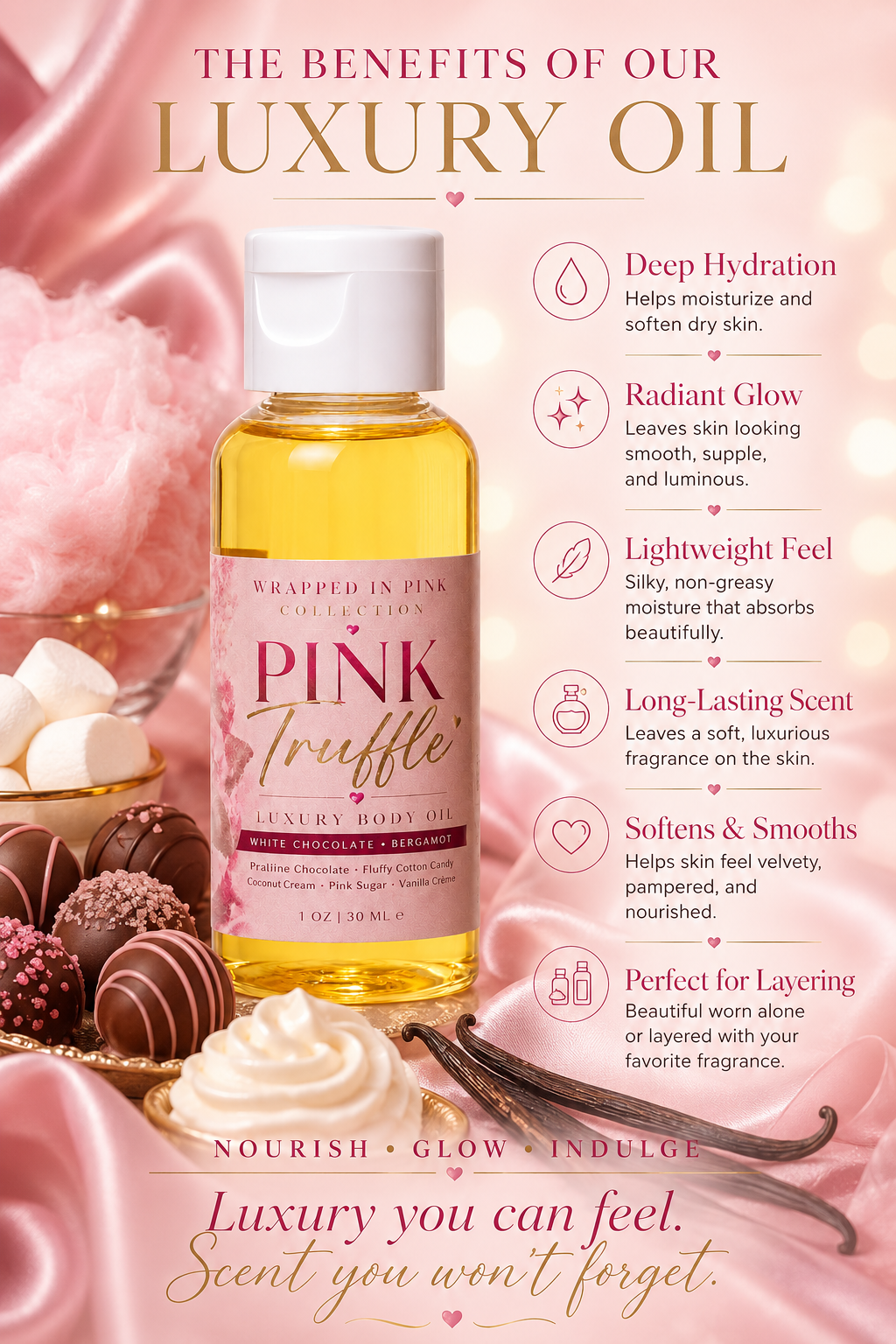 Pink Truffle luxury body oil