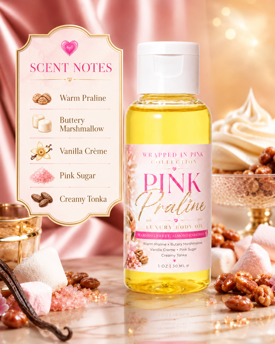 Pink Praline Luxury body oil