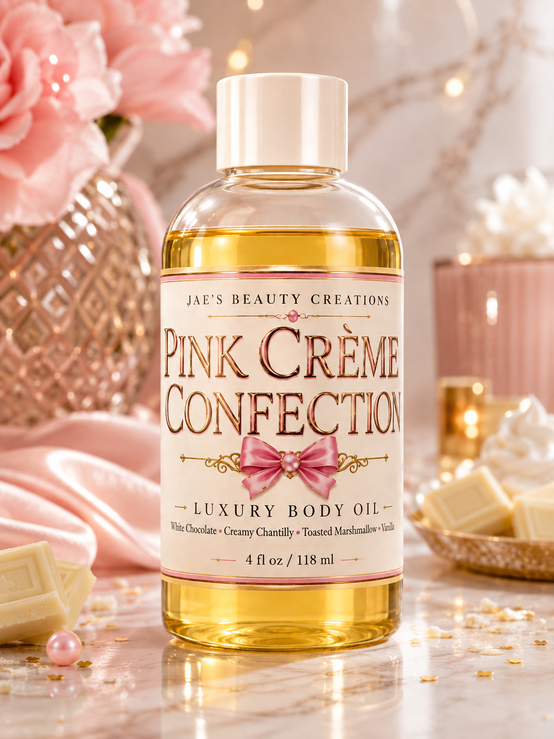 Pink Crème Confection luxury body oil