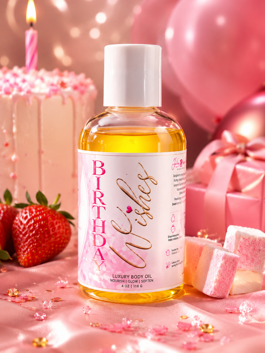 Birthday Wishes Luxury Body Oil 4oz