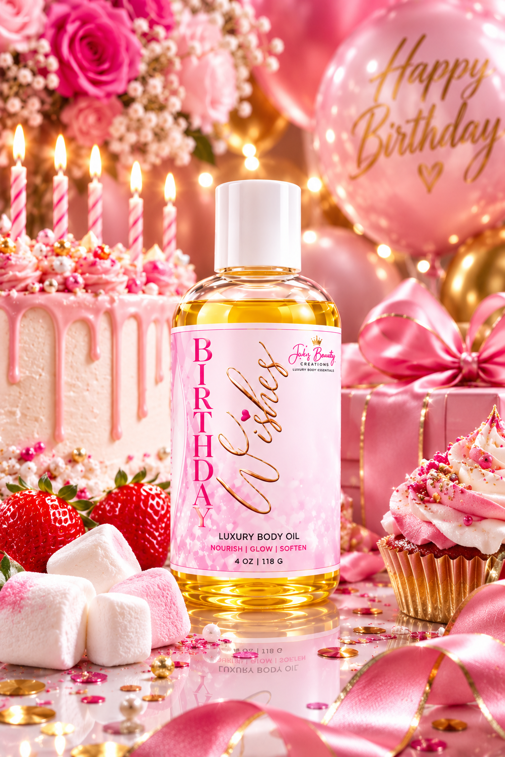 Birthday Wishes Luxury Body Oil 4oz
